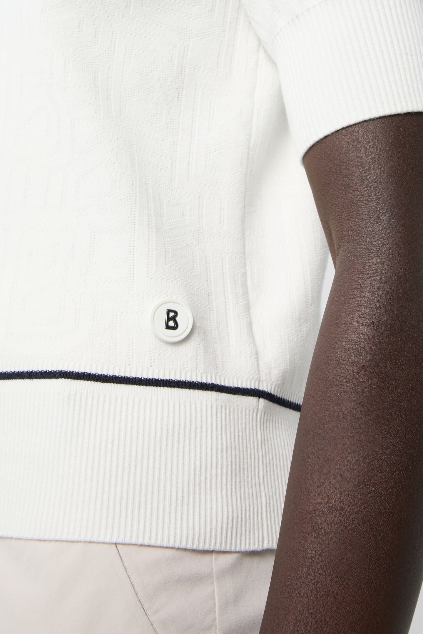 Maia knitted polo shirt Off-white
