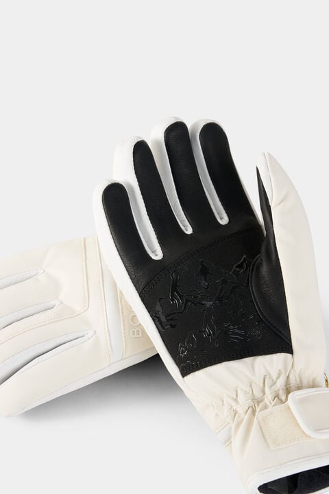 Gloves Hilla Off-white/black Gloves Hilla Off-white/black