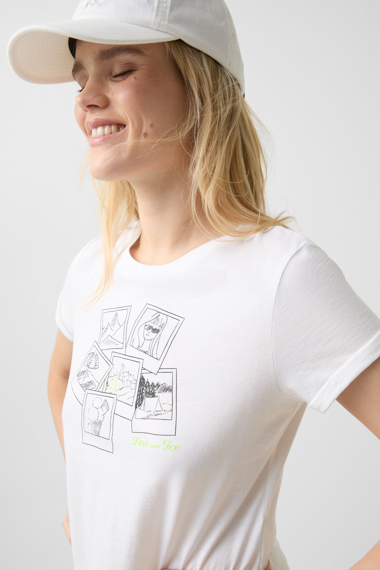 T-shirt Debra White/black
