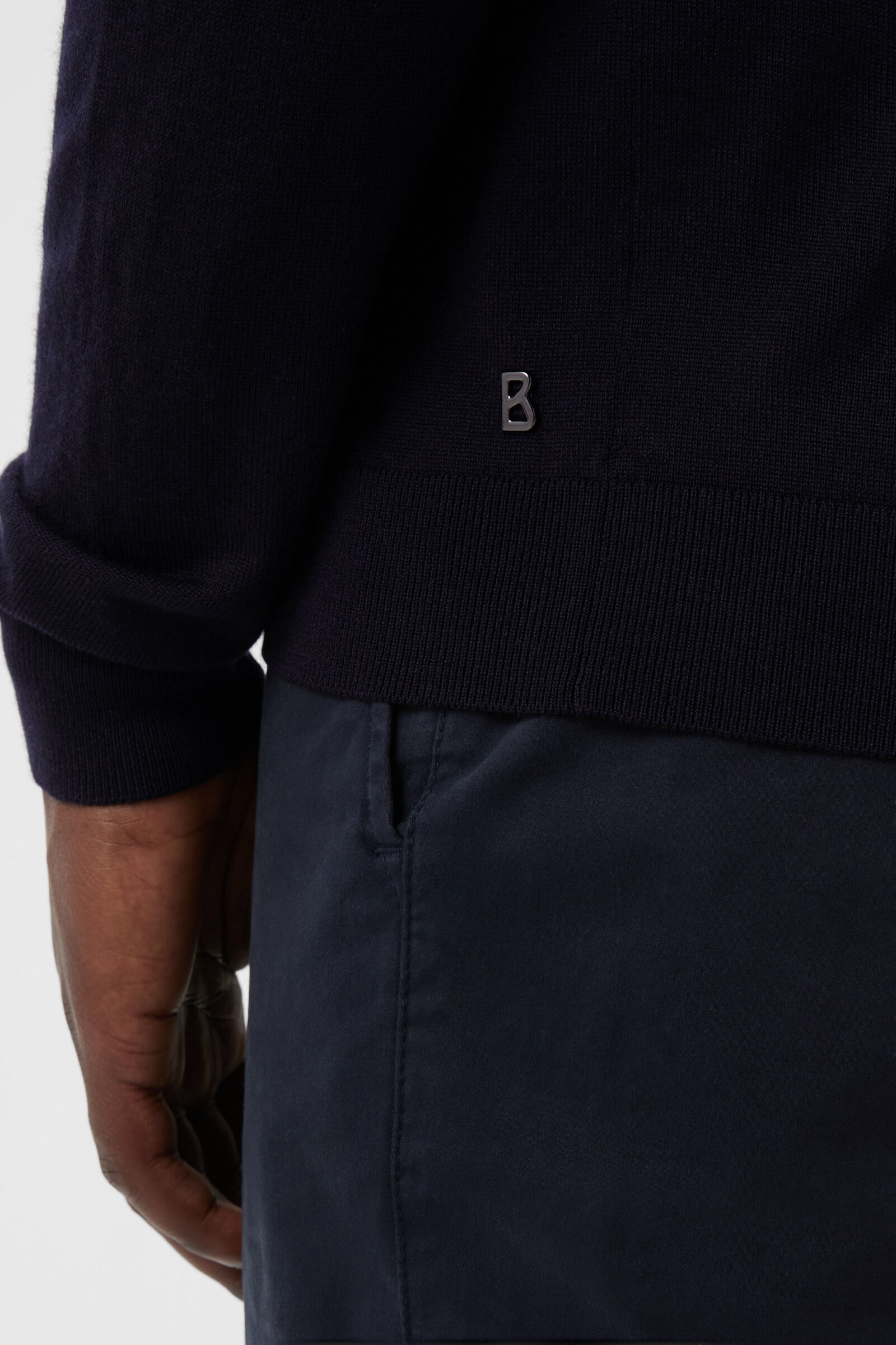 Knit jacket Oscar Navy blue