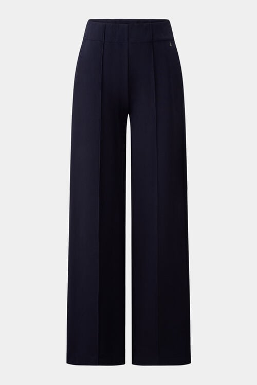 Paisley Jersey trousers Navy blue