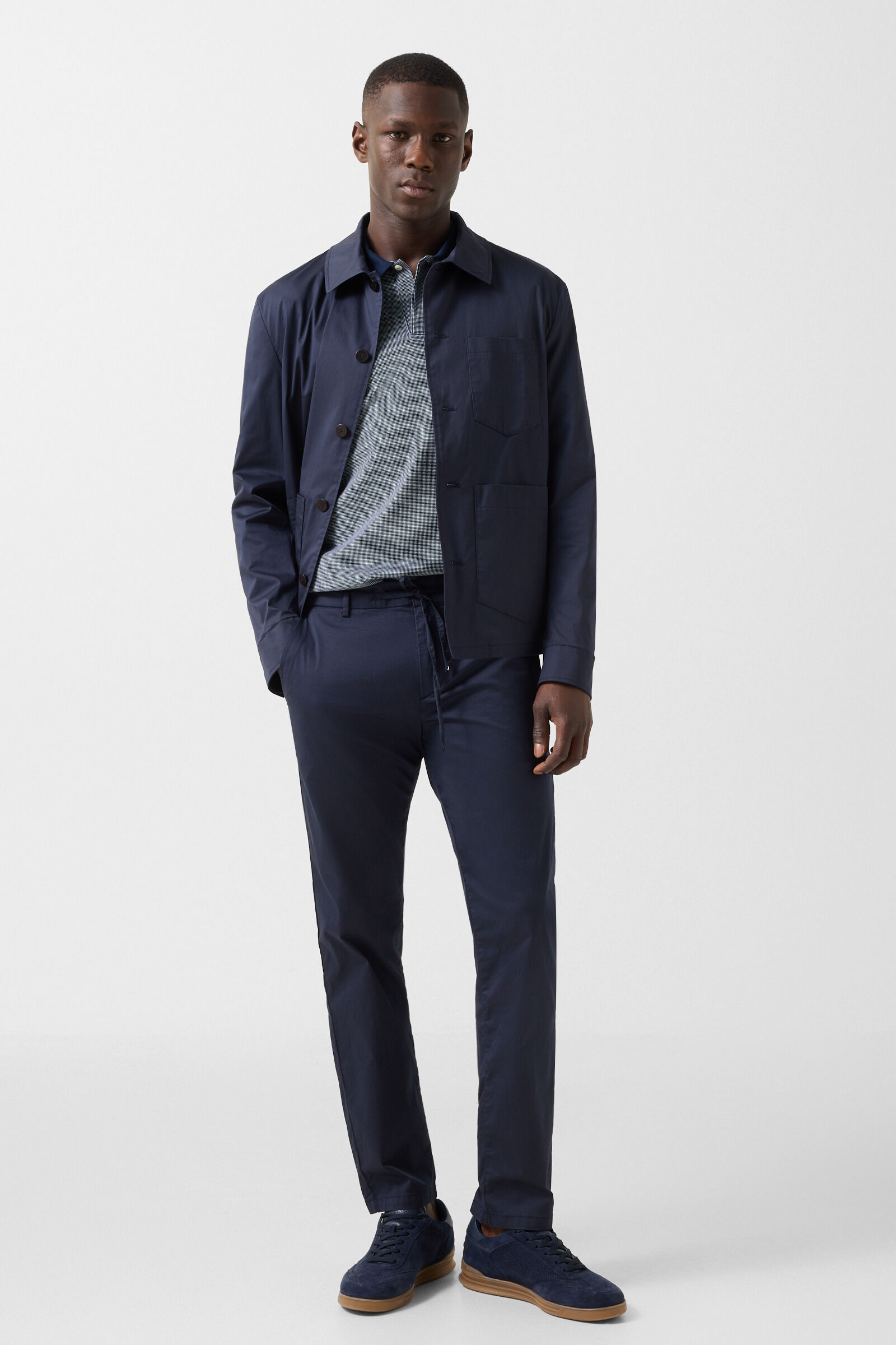 Wynn polo shirt Navy blue/white