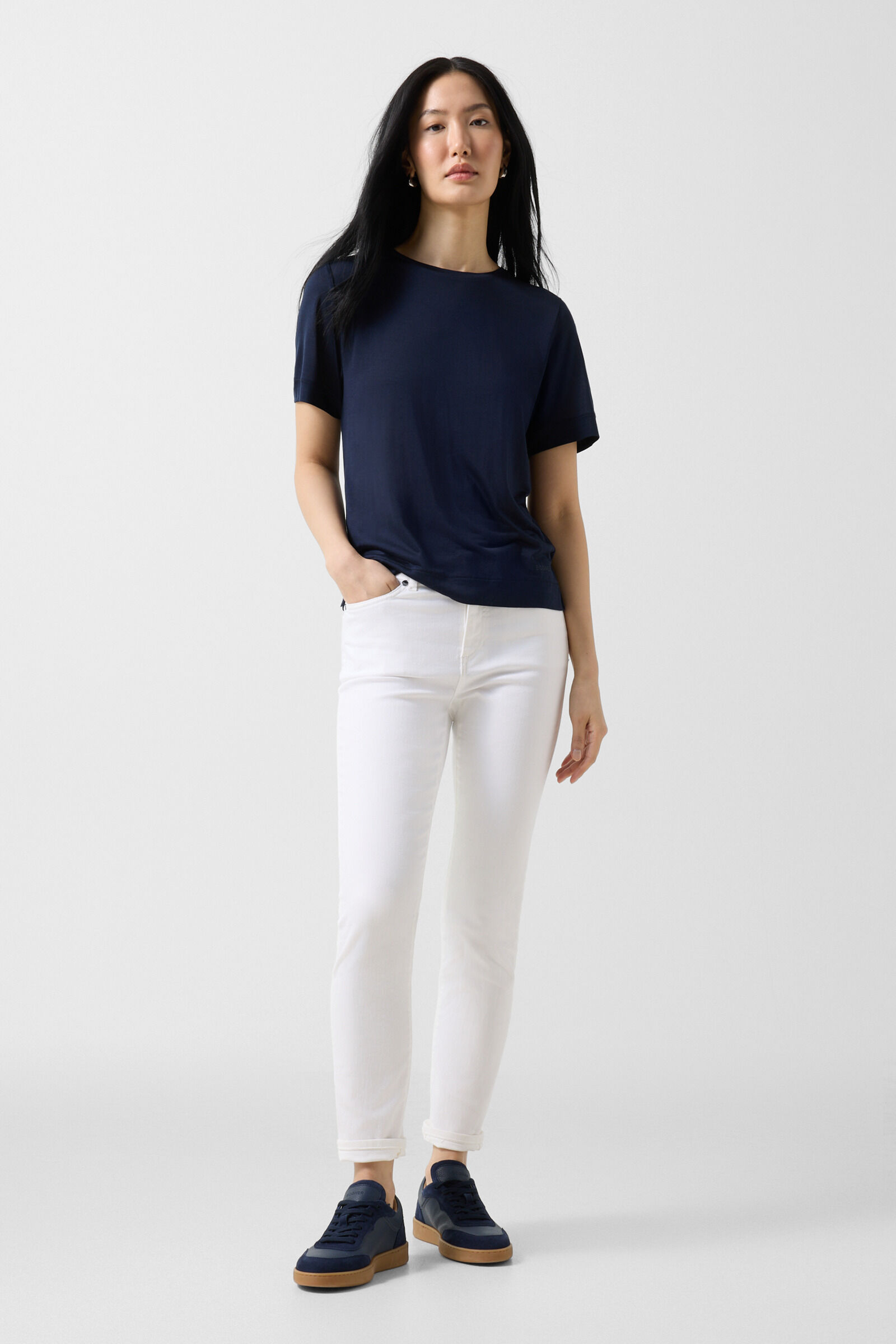 Silk shirt Sienna Navy blue