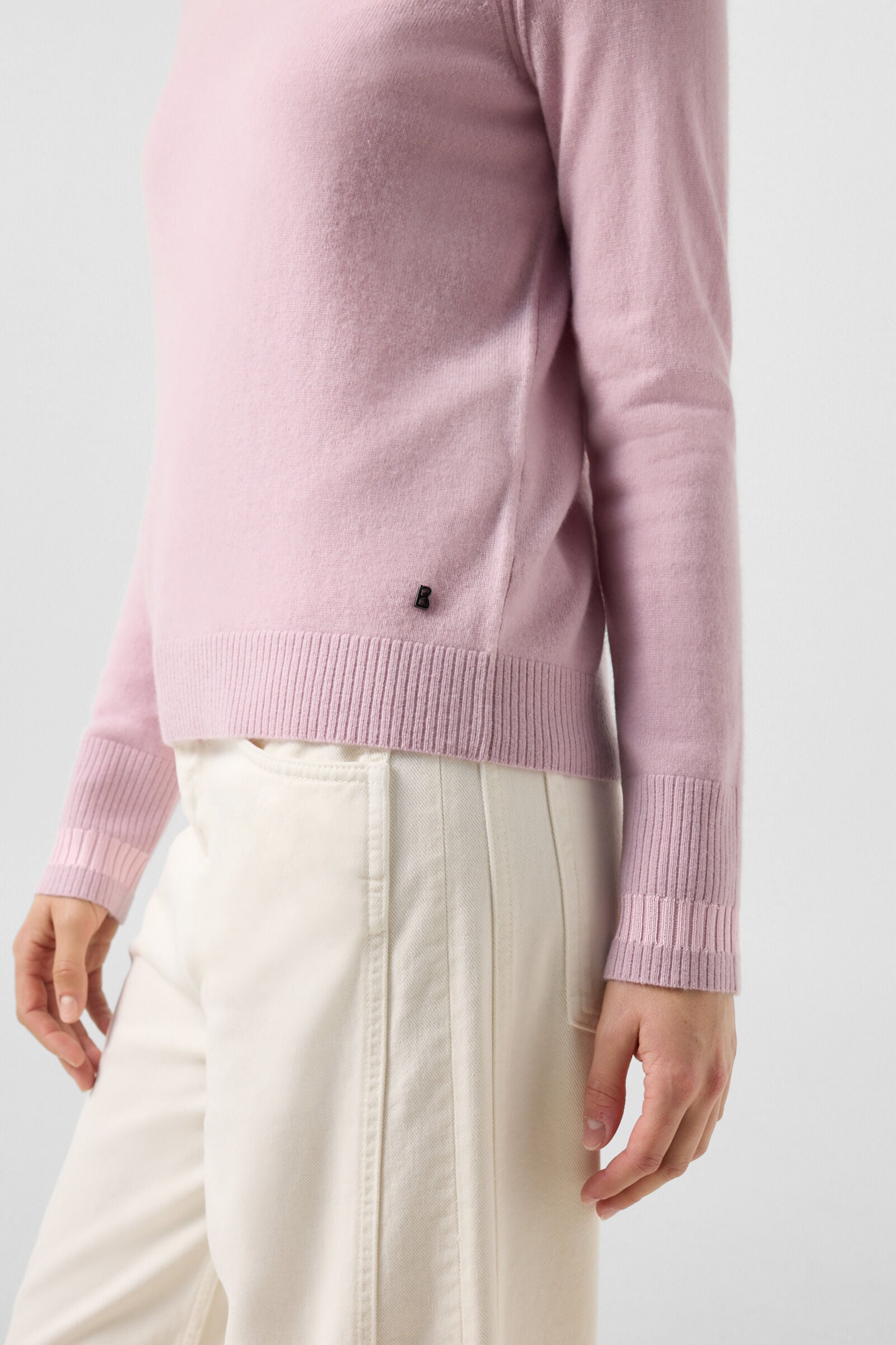 Vanessa pure new wool and cashmere jumper Ros&eacute;