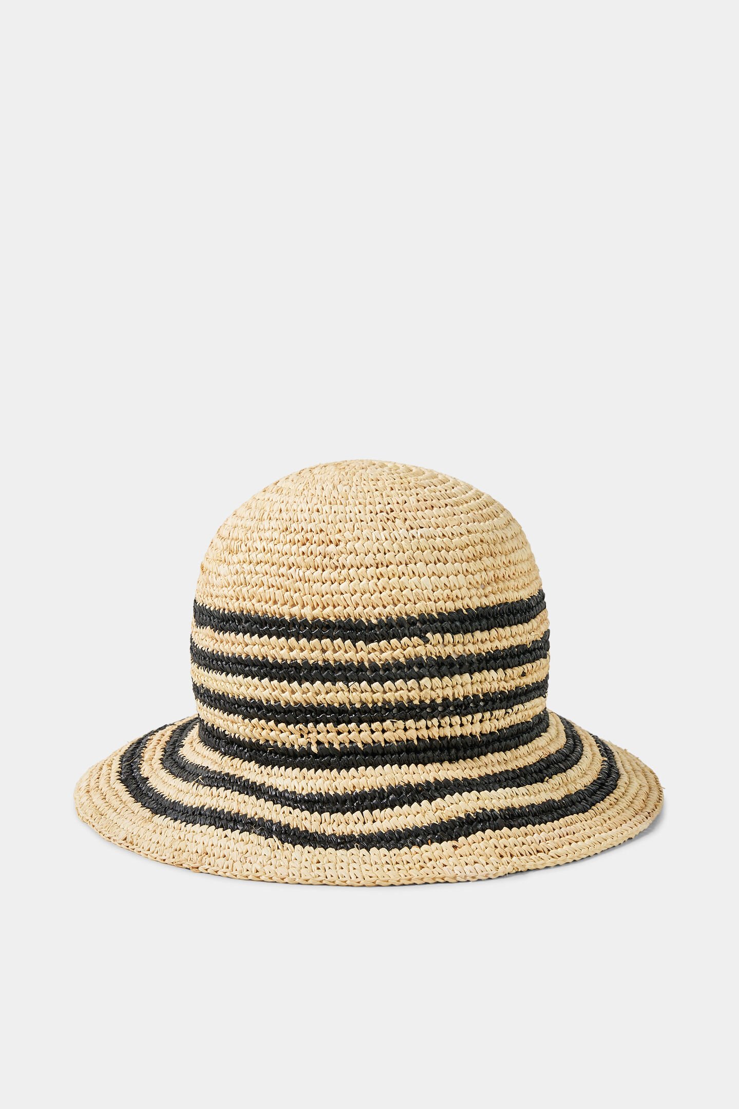 Strohhut Momo Beige/Schwarz