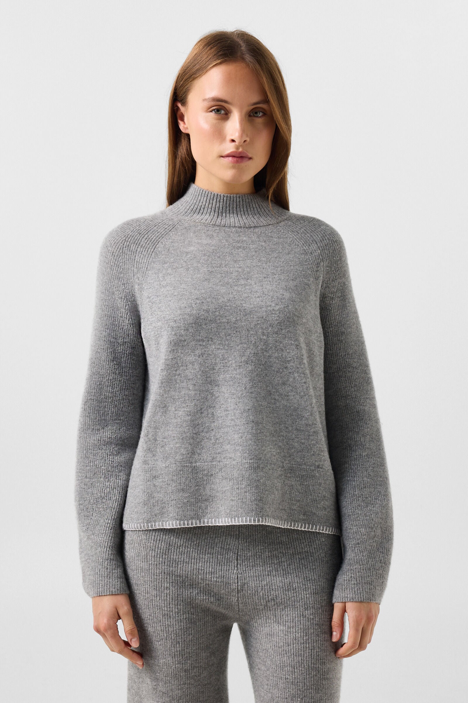Lena virgin wool jumper Grey