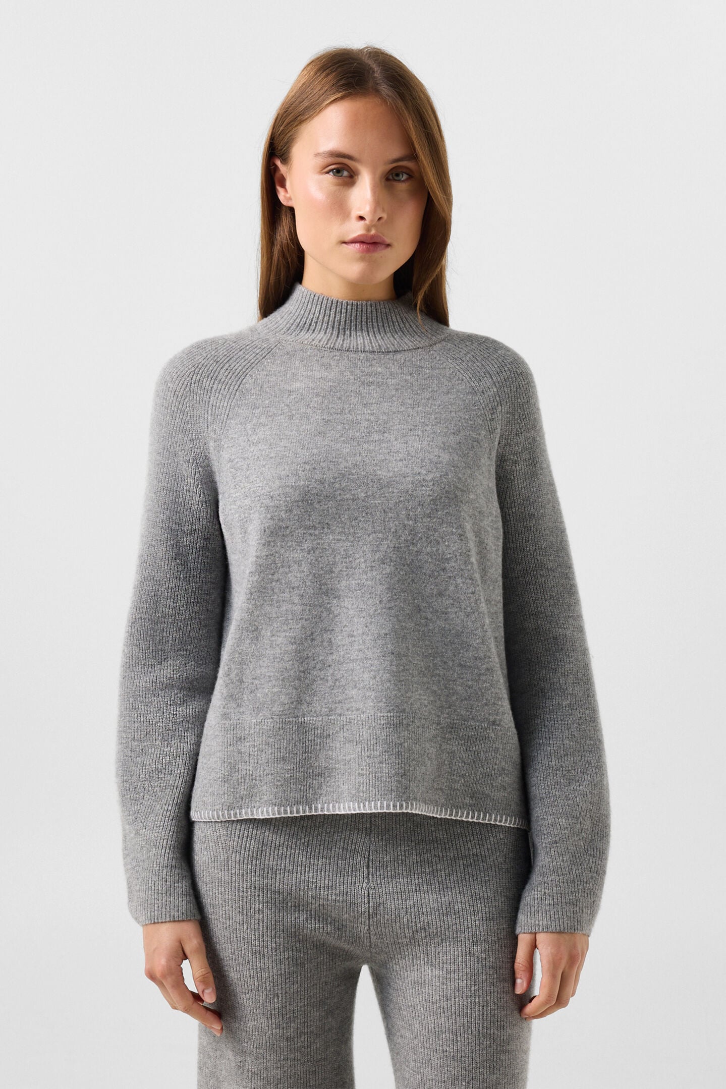 Lena virgin wool jumper Grey