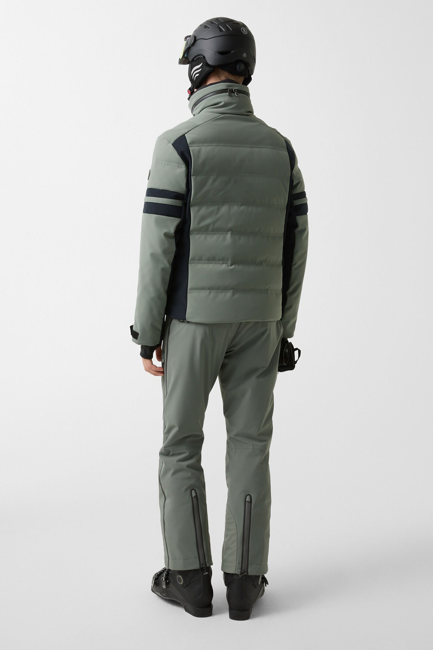 Minho down ski jacket Olive green/black