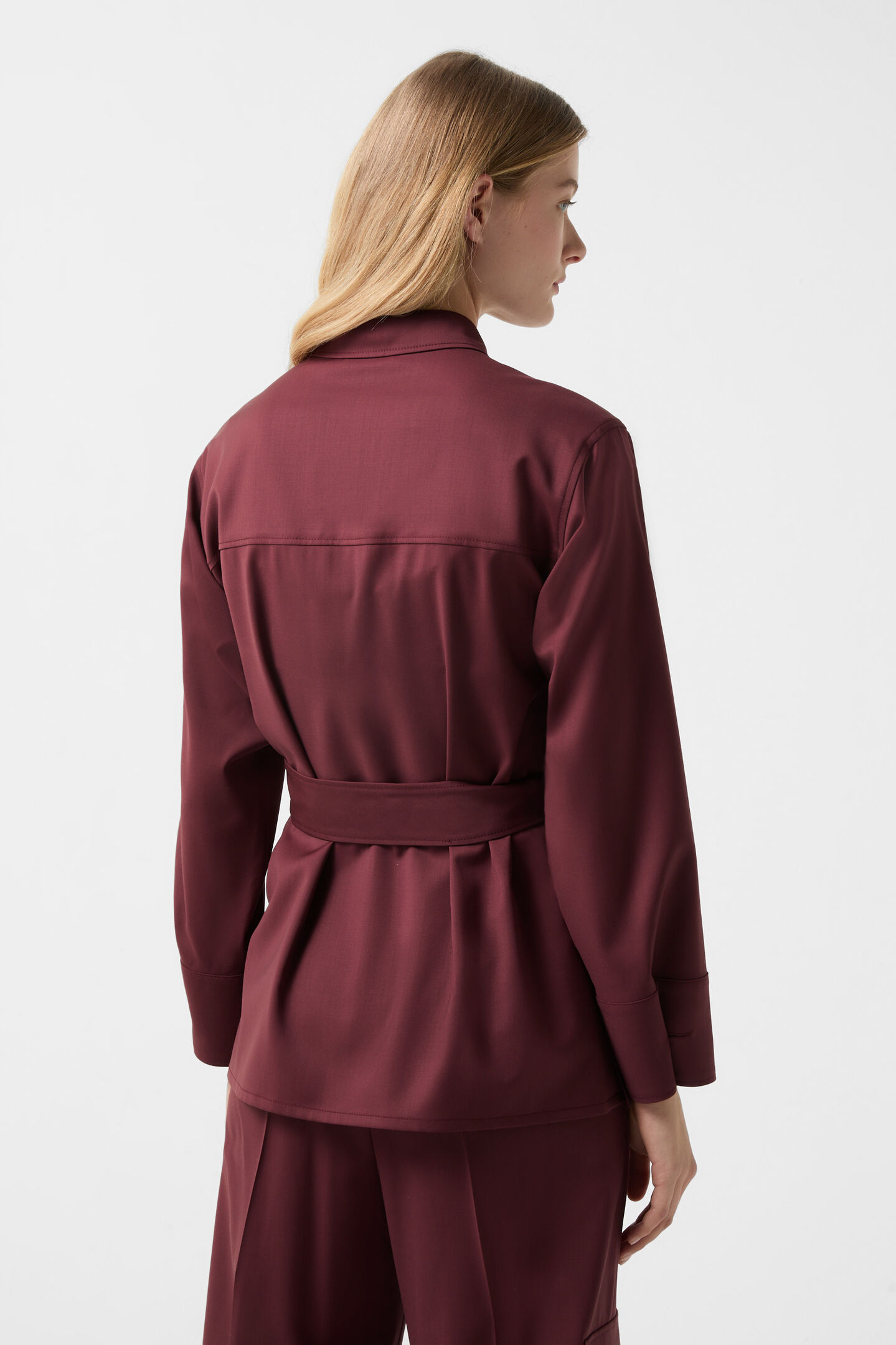 Ysette blouse Wine red