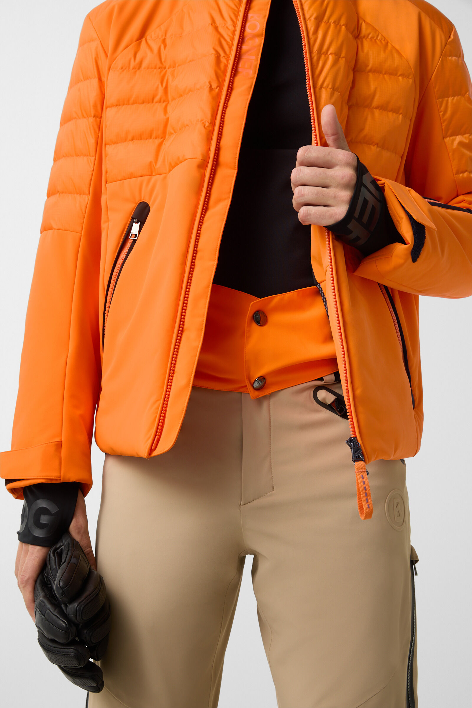 Henik down ski jacket Orange