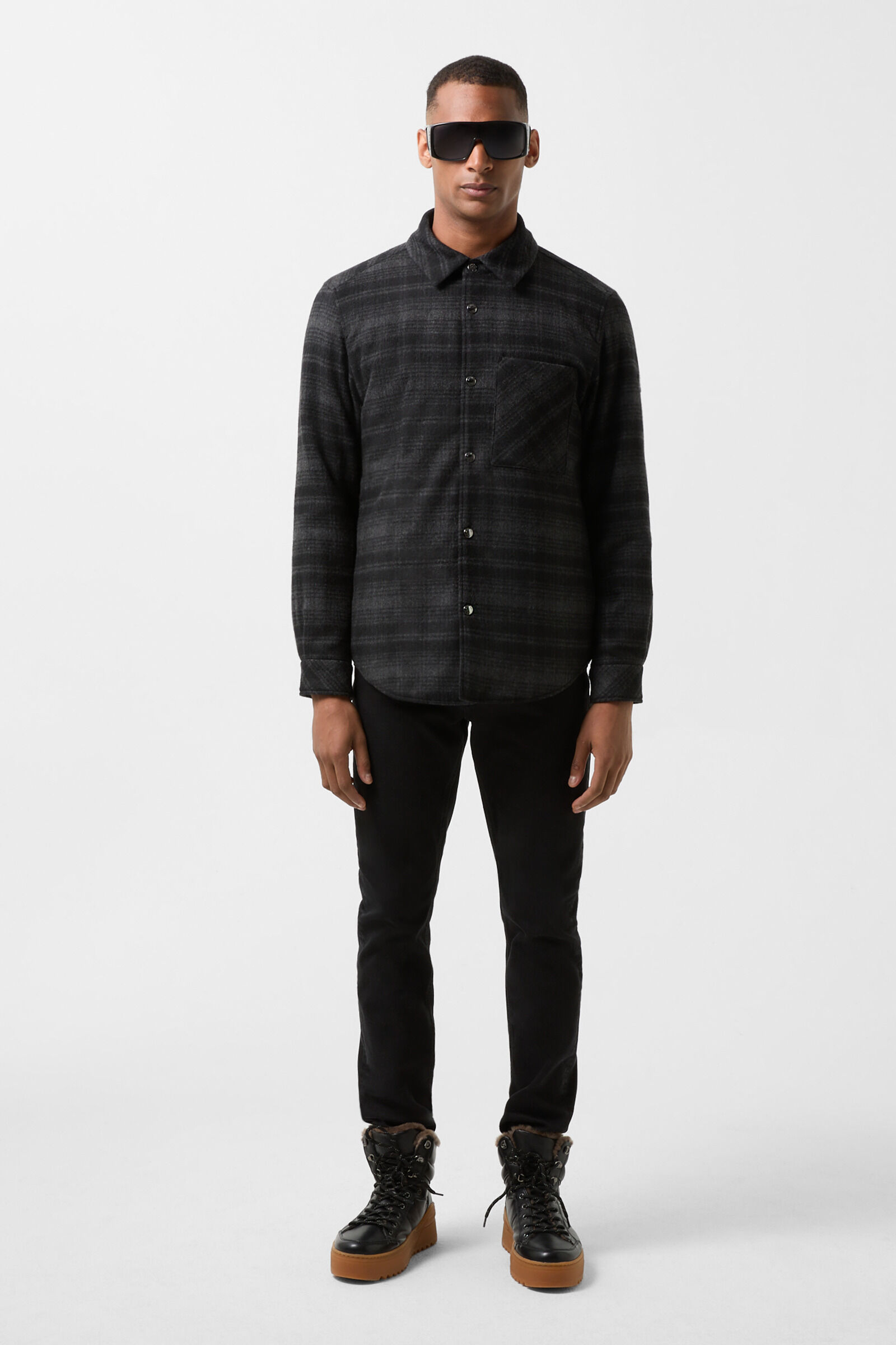 BOGNER Olli Flannel shirt jacket for men
