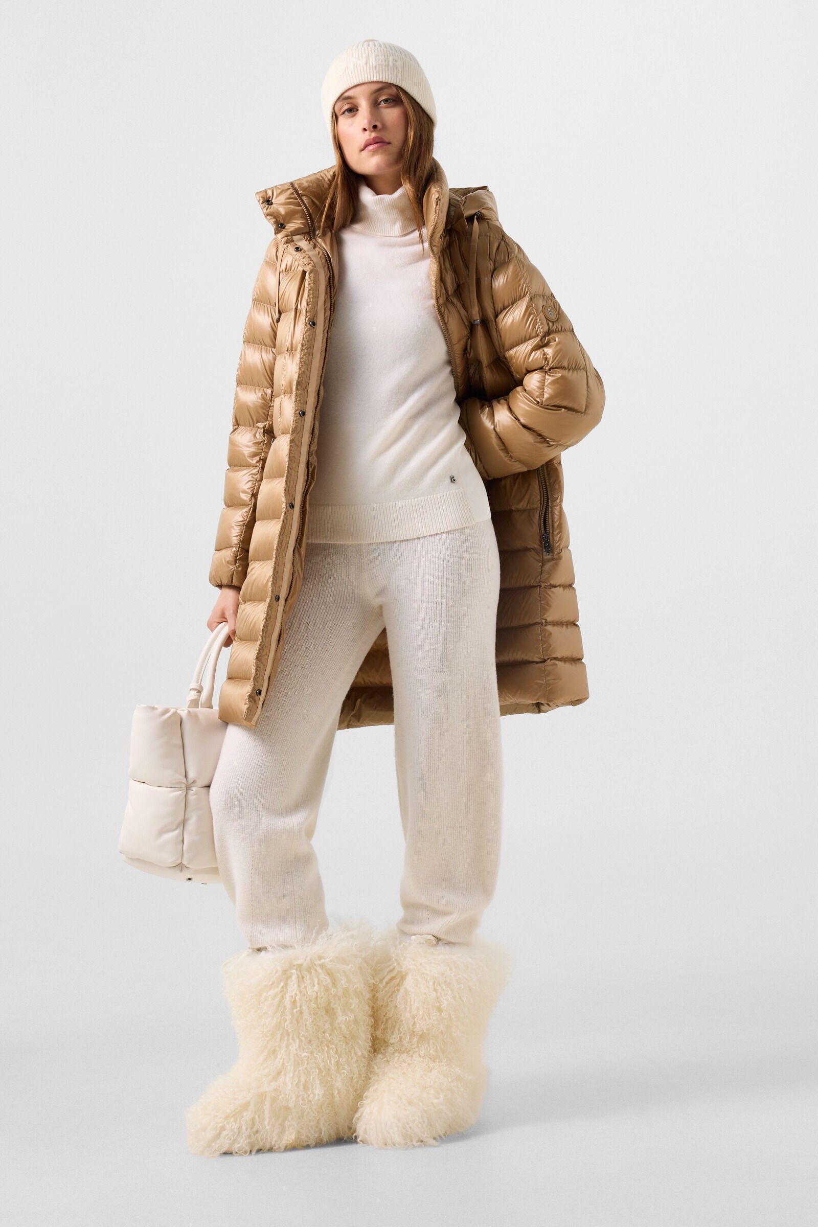 Meryl down coat Camel