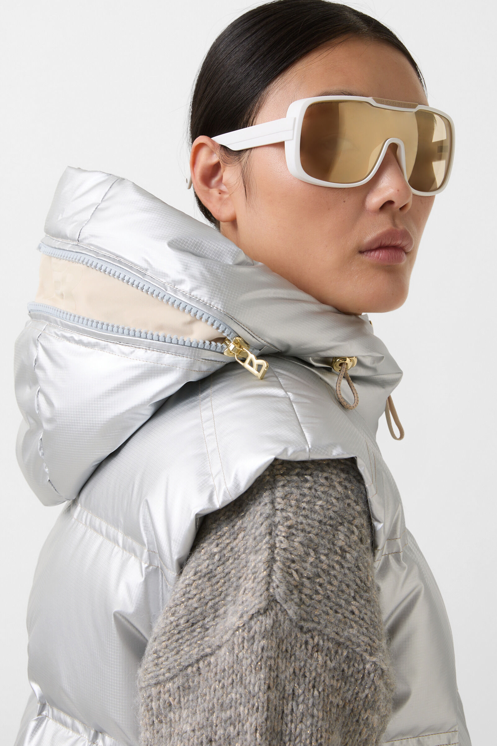 Livy down waistcoat silver