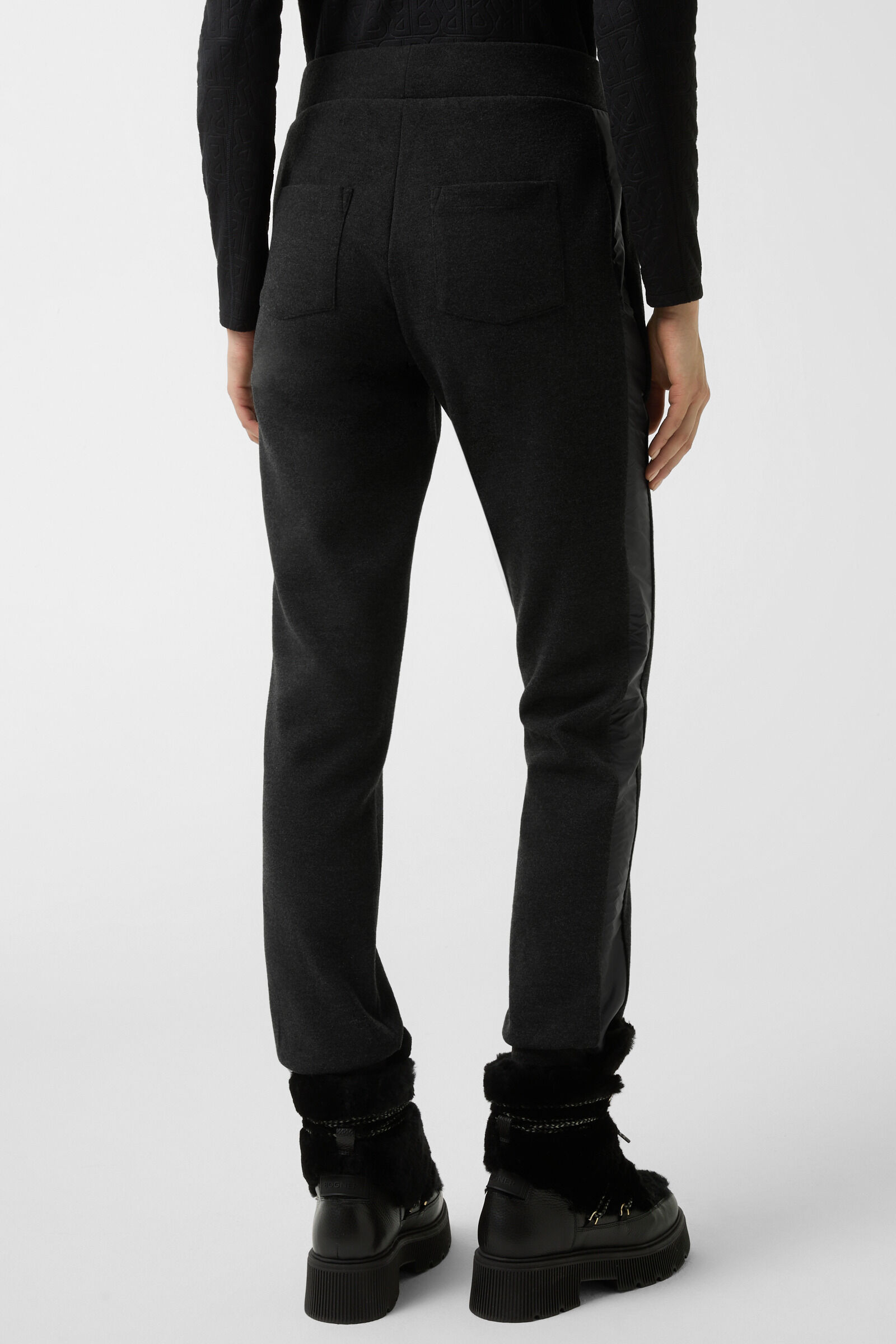 Kimmie flannel trousers Anthracite