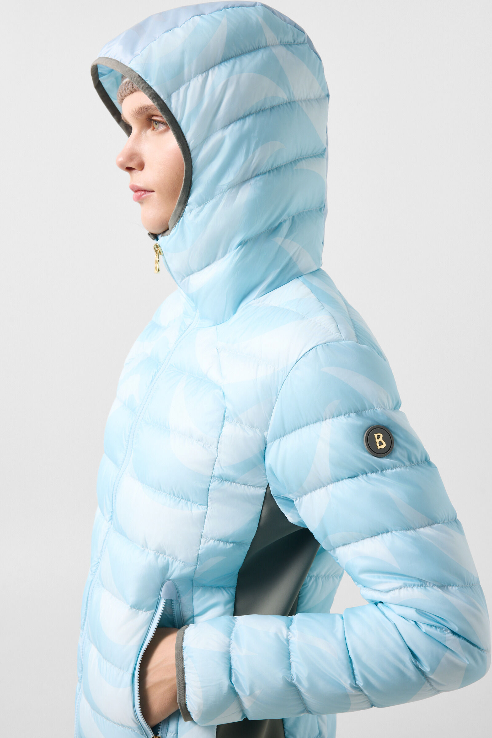 Hanni mid-layer down jacket Light blue