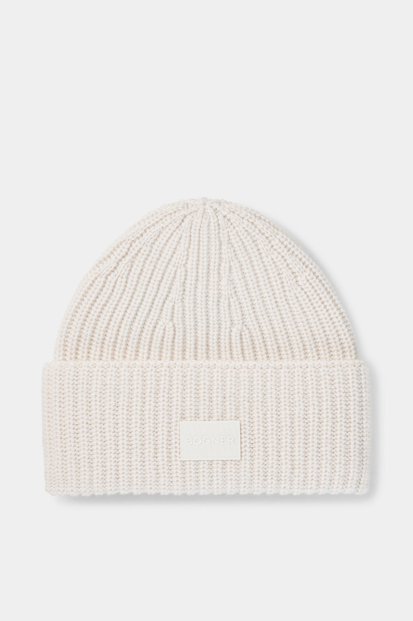 Schurwoll-Kaschmir-M&uuml;tze Larah Off-White