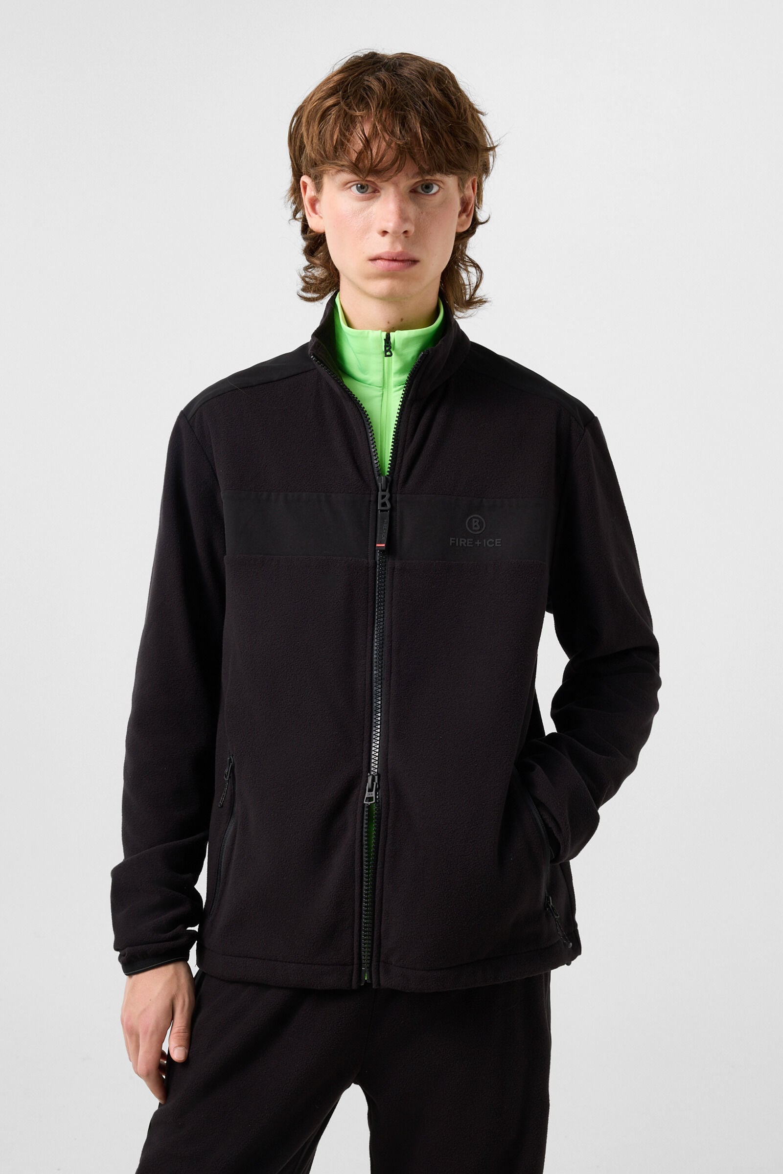 Midlayer-Fleecejacke Josh Schwarz