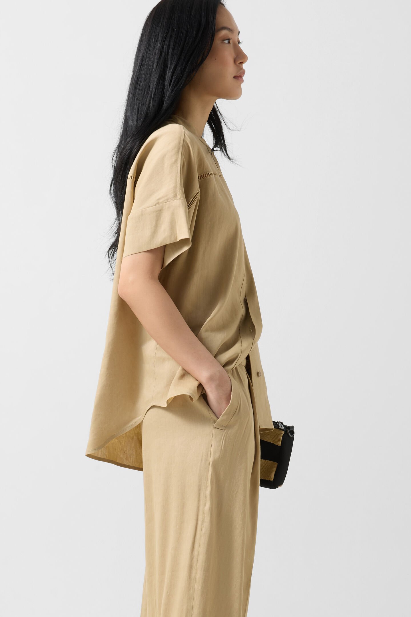 Pleated trousers Candy Camel