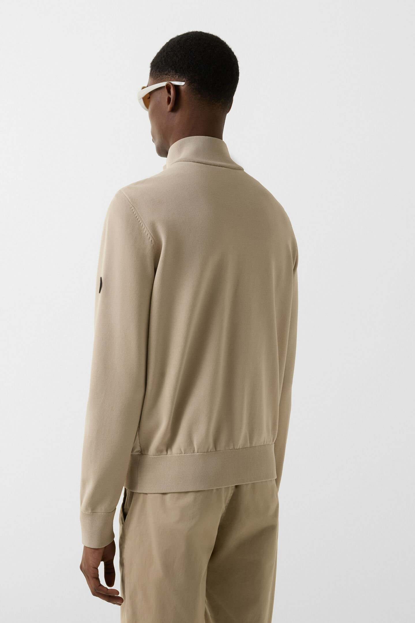 Gebreid vest Zisco Zand