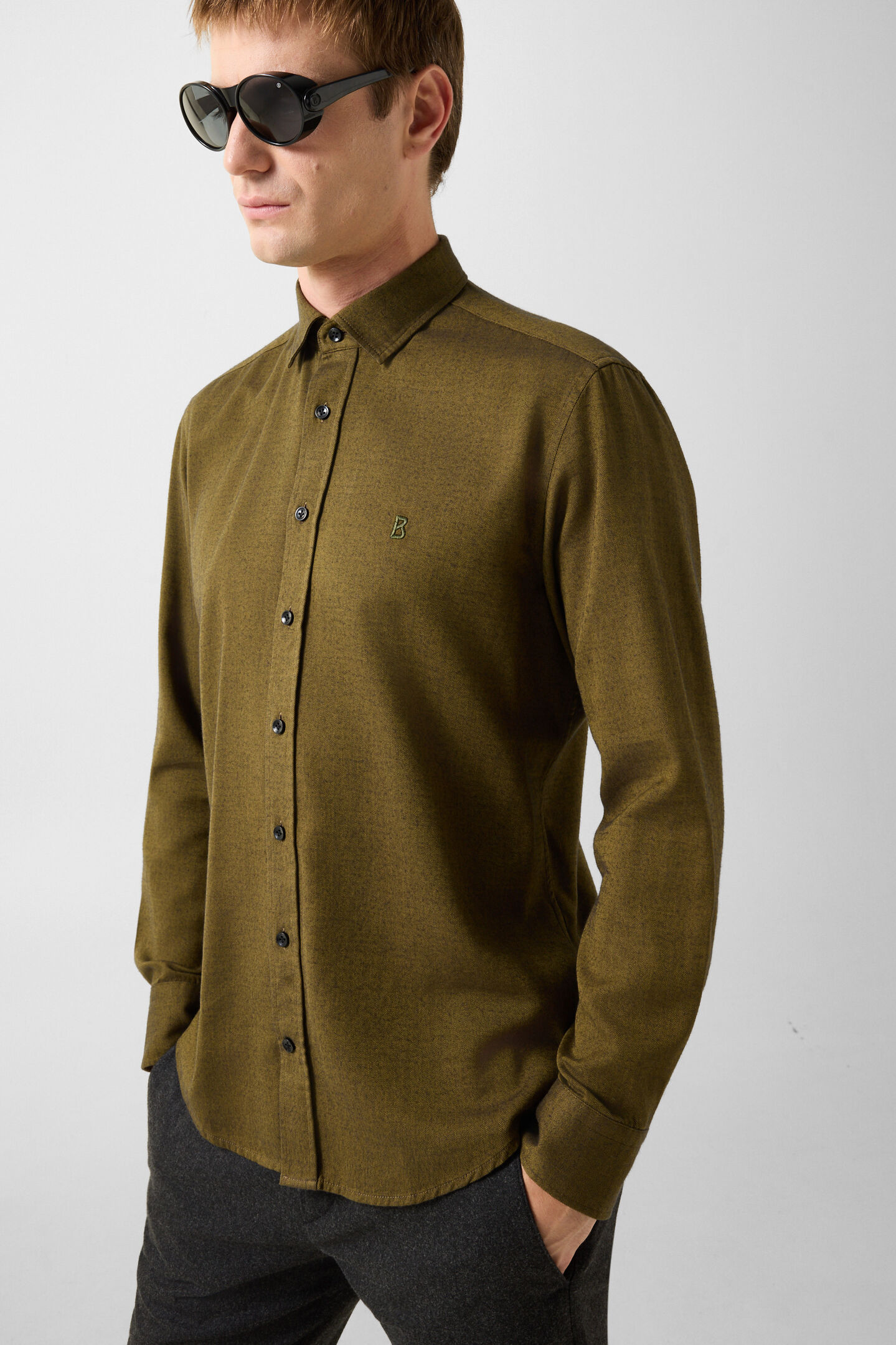 Timi Flannel Shirt Olive