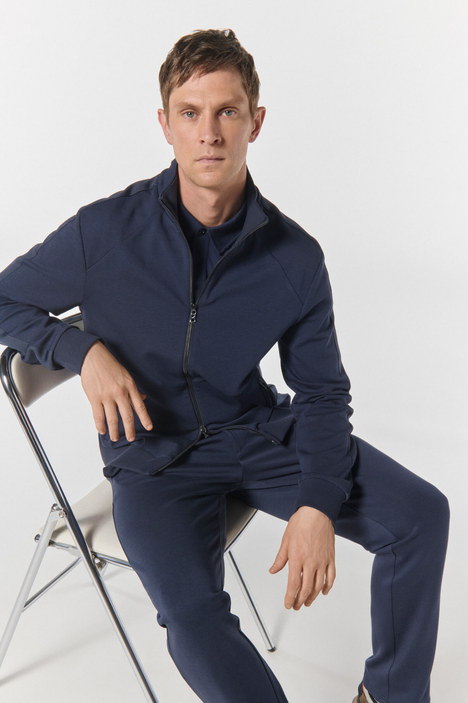 Severin jersey jacket Navy blue