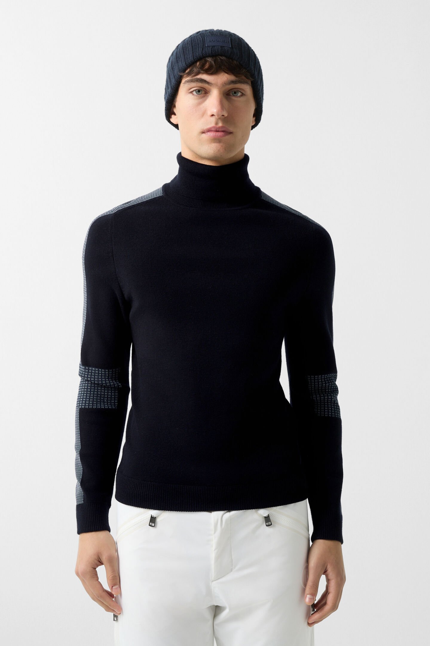 Emil turtleneck jumper Navy blue