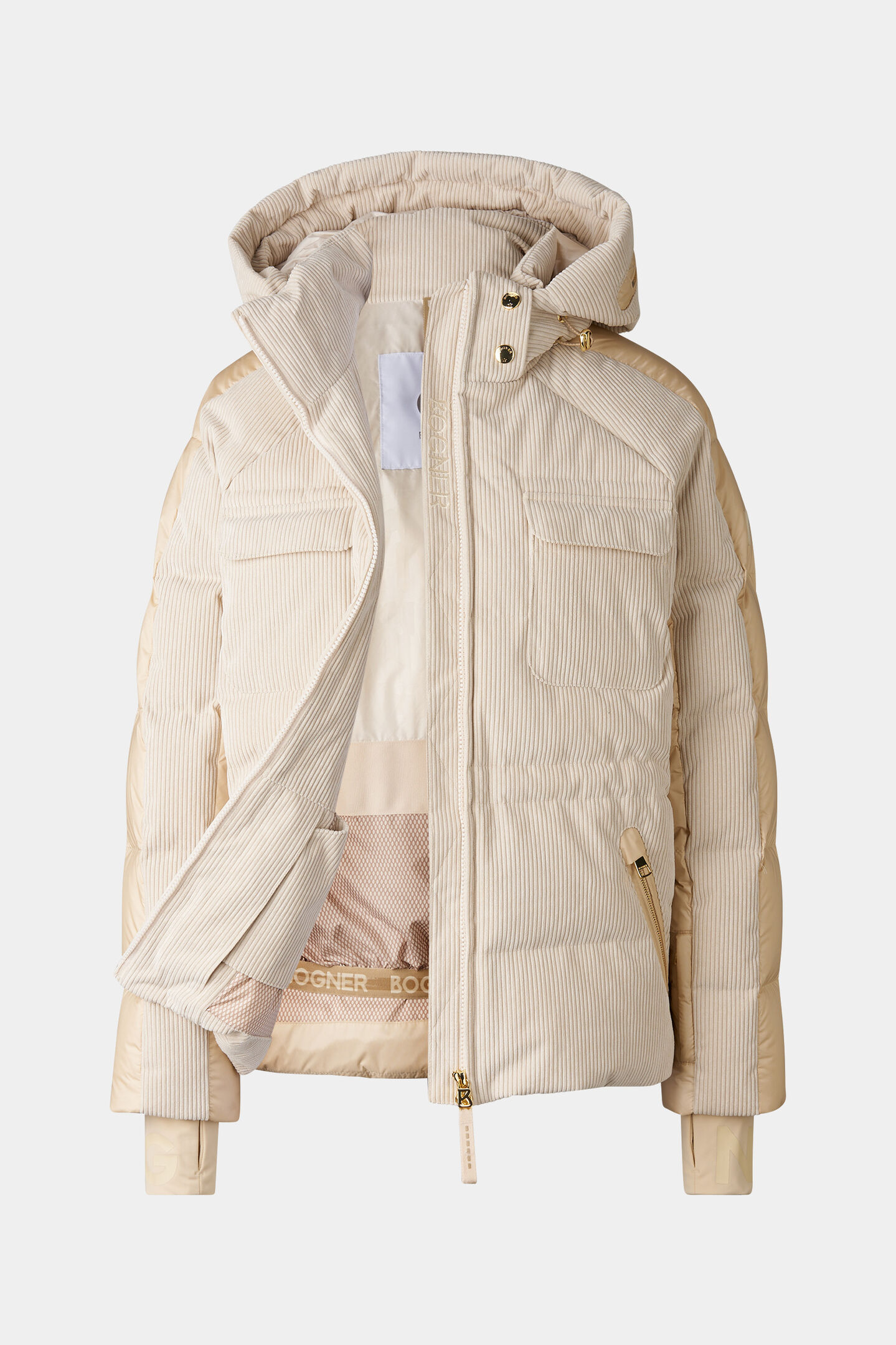 Marli corduroy ski jacket Beige