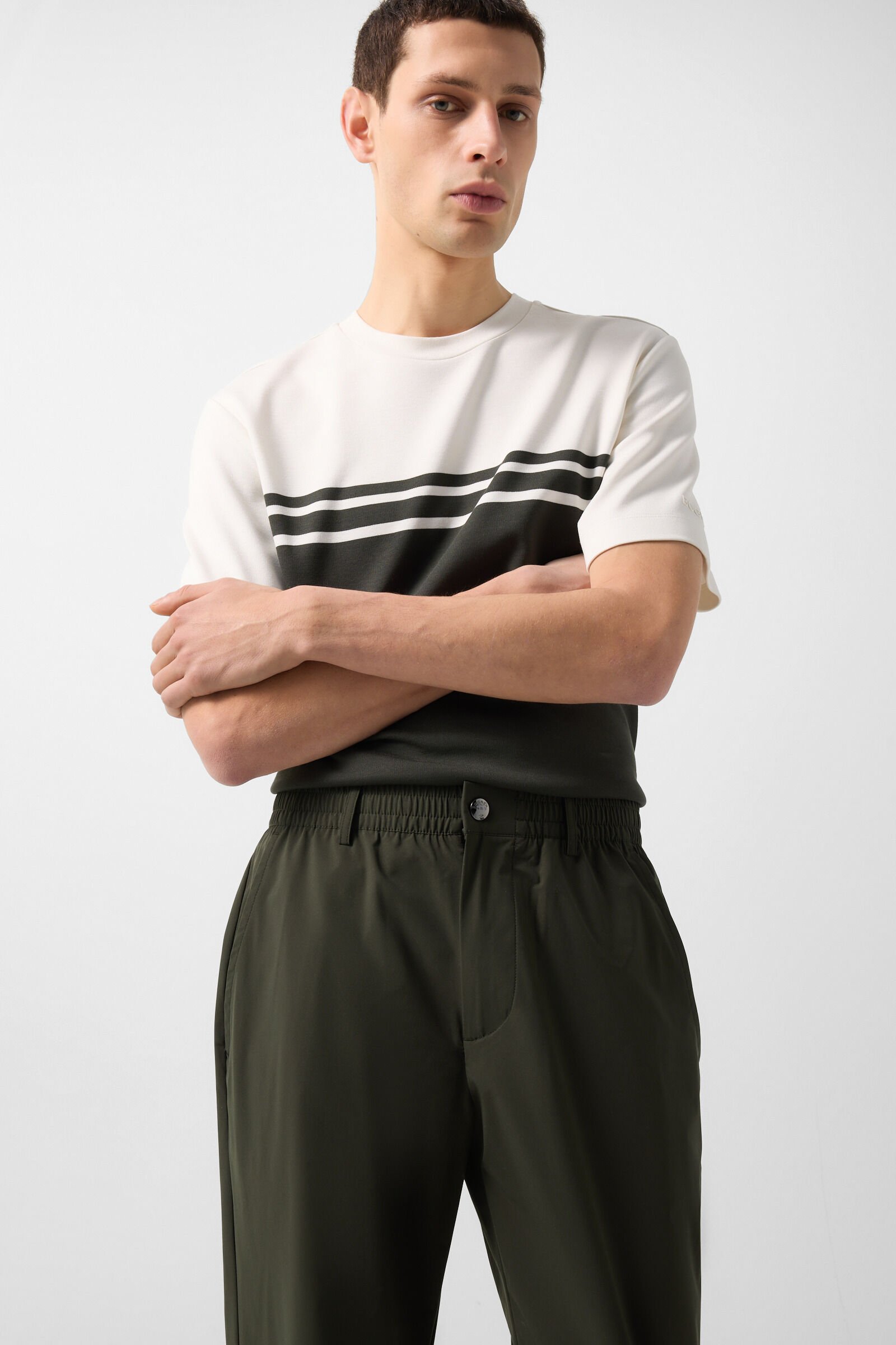 Stretch trousers Marcus Olive green