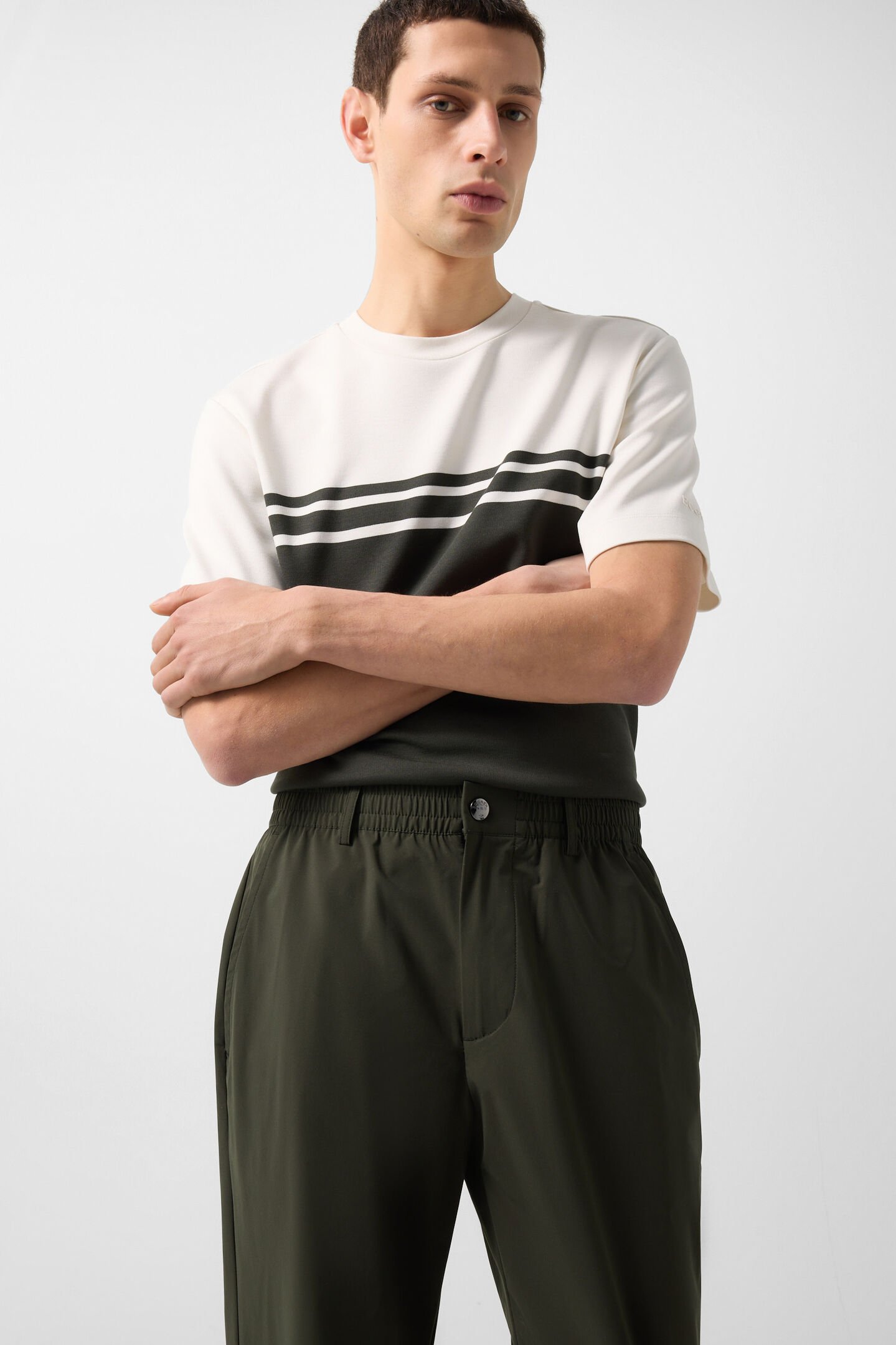 Stretch trousers Marcus Olive green