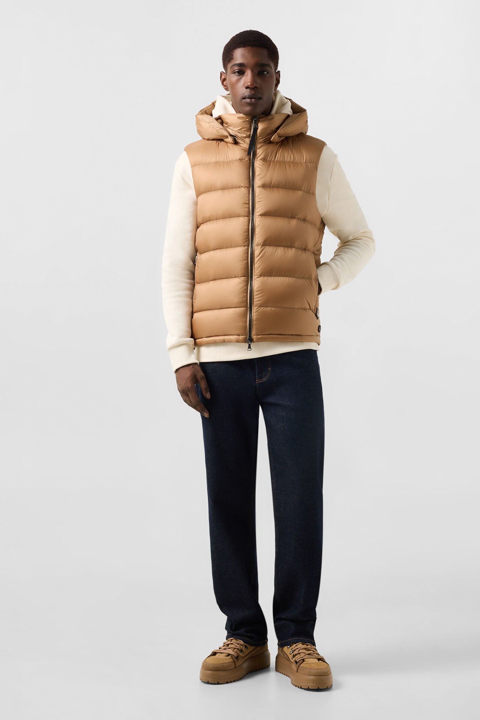 Holger down gilet Camel