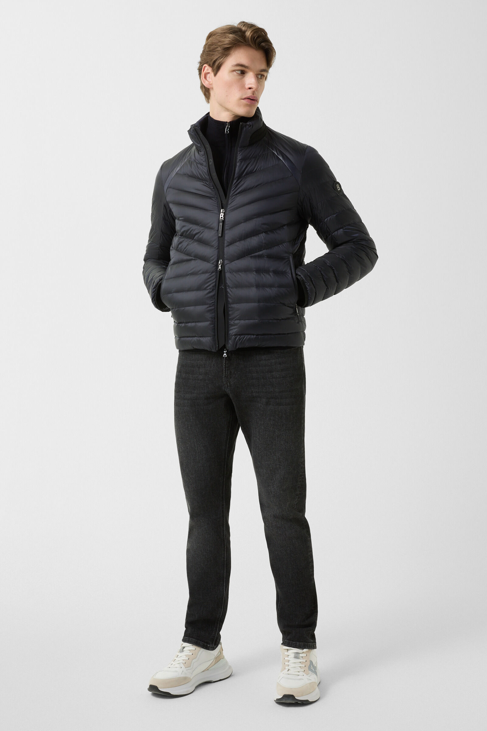 Knit jacket Oscar Navy blue