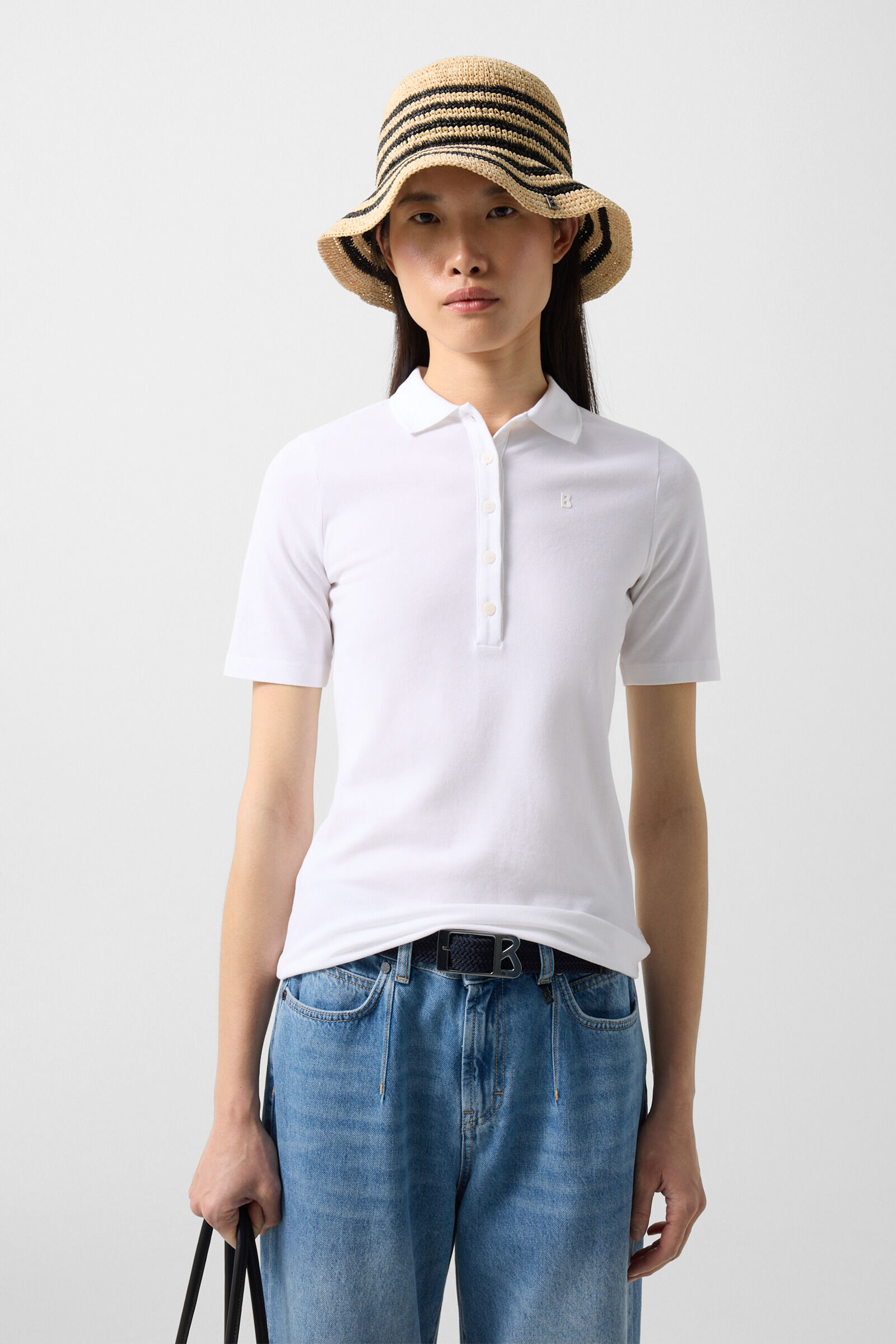 Malika polo shirt White
