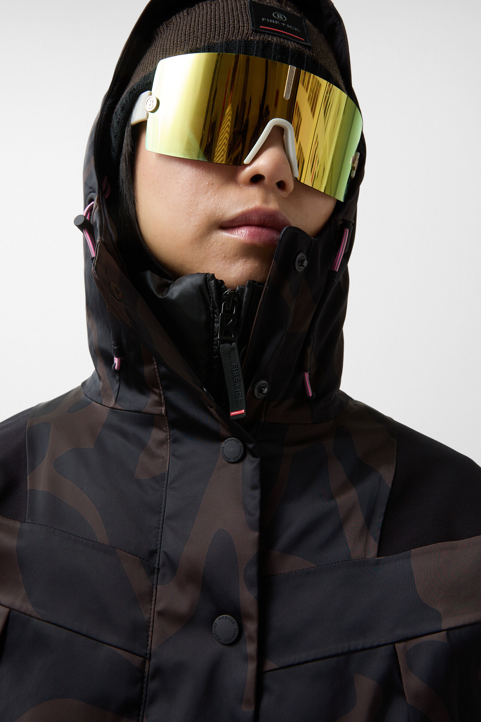 Tinka ski jacket Chocolate/black