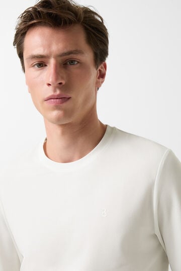 T-shirt long Arvid Blanc cassé T-shirt long Arvid Blanc cassé