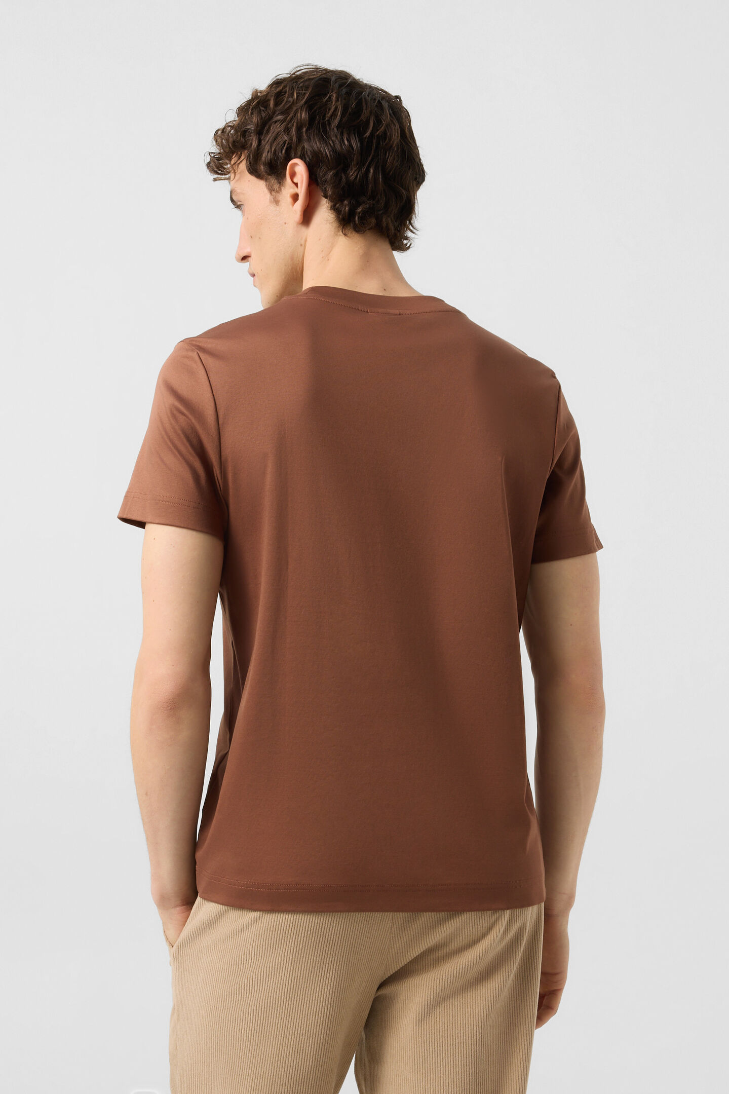 Ryan cotton T-shirt Brown