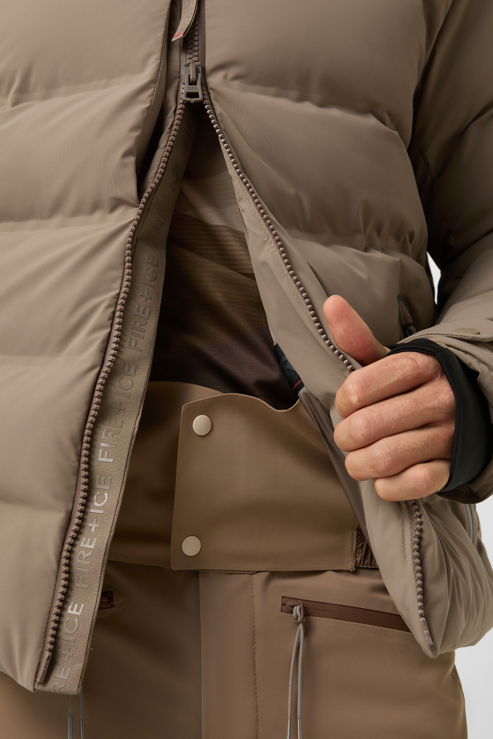 Tec-Luka ski jacket Caramel