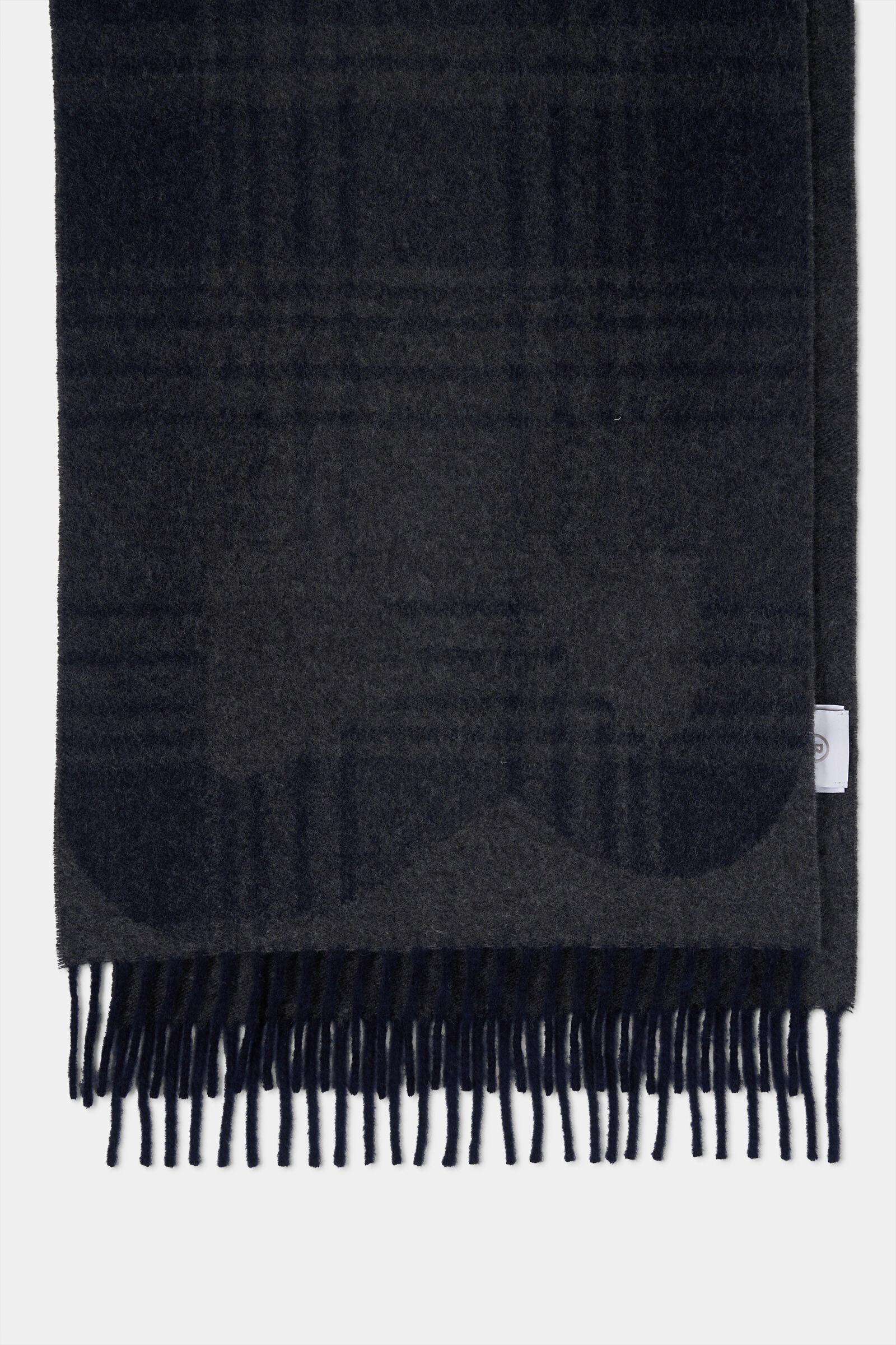 Wool scarf Scarf Navy blue/grey