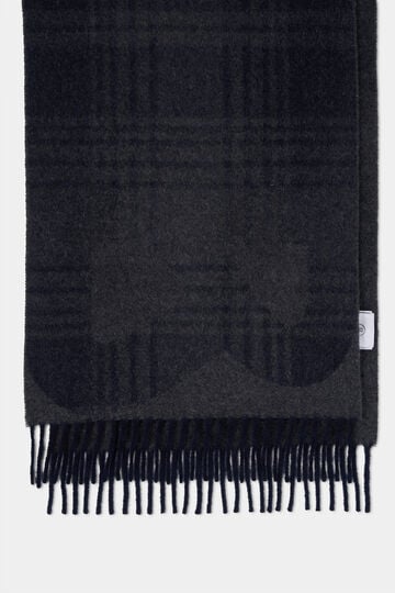 Woll-Schal Scarf Navy-Blau/Grau Woll-Schal Scarf Navy-Blau/Grau