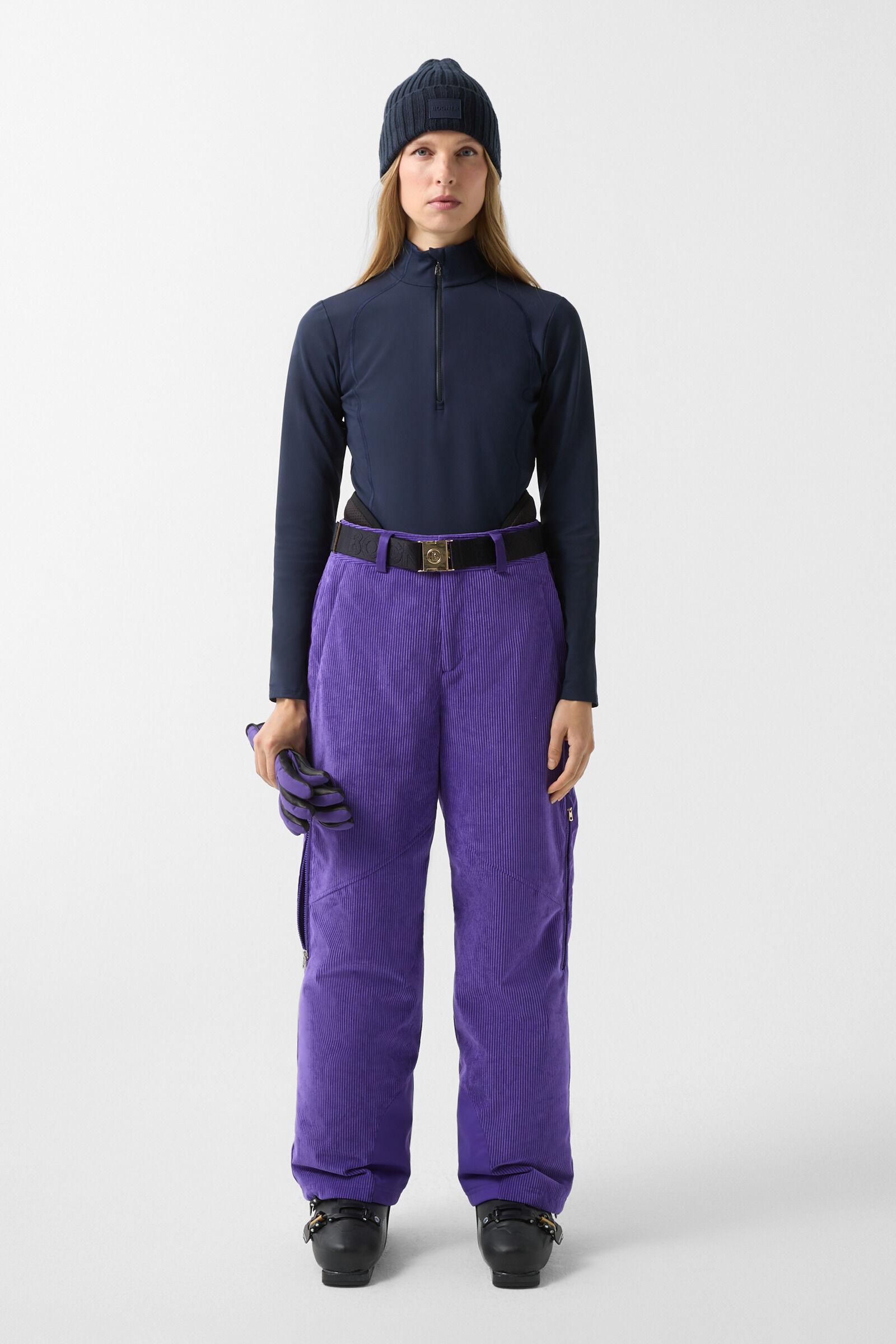 Cord-Skihose Any Violett