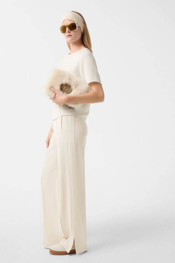 Suzy crepe marlene trousers Cream Suzy crepe marlene trousers Cream