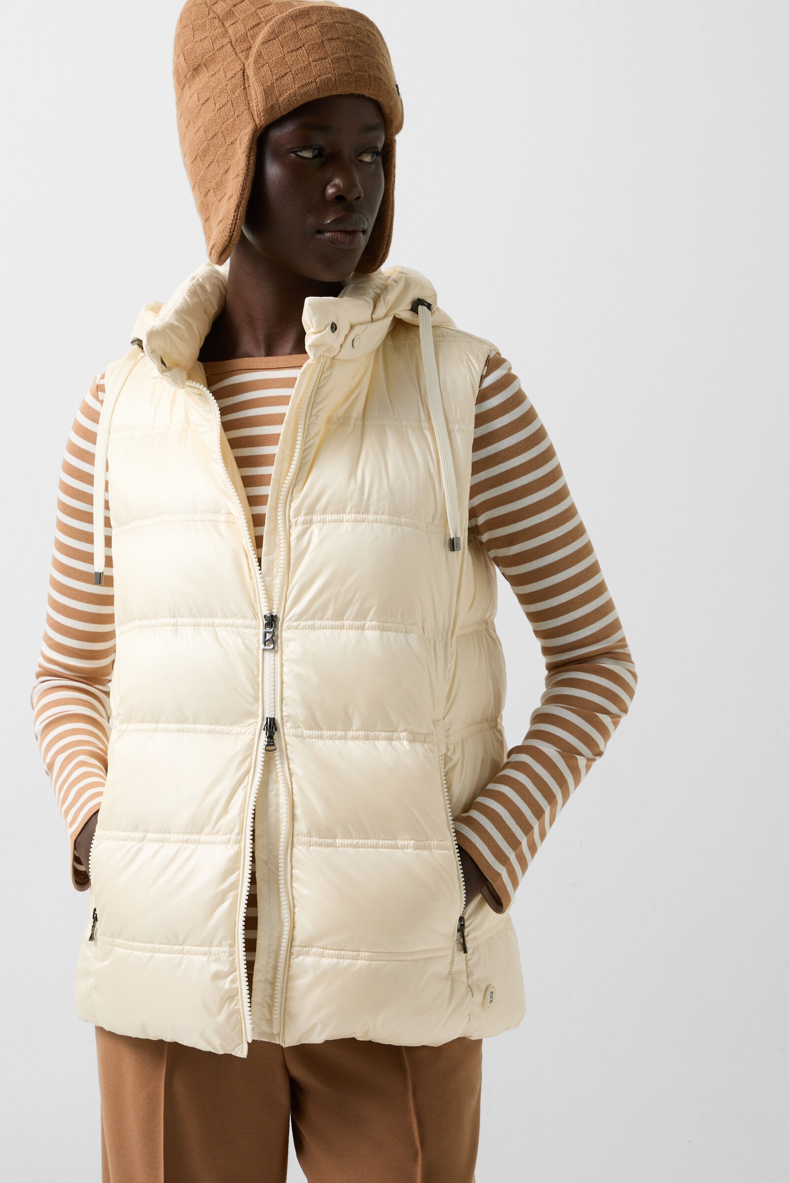 Gilet en duvet Liddy Cr&egrave;me