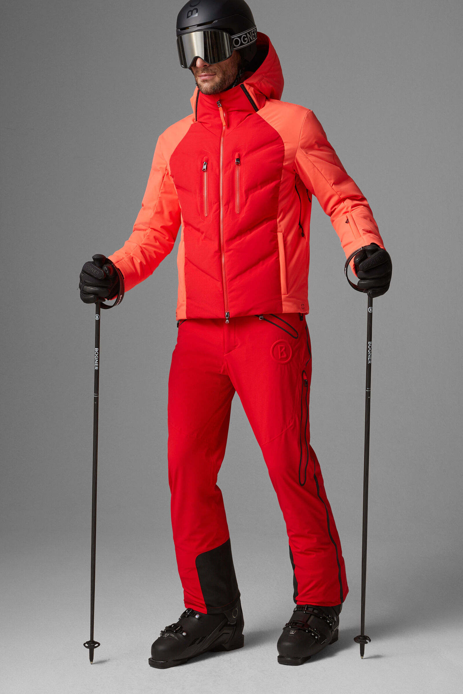 Red sales ski trousers