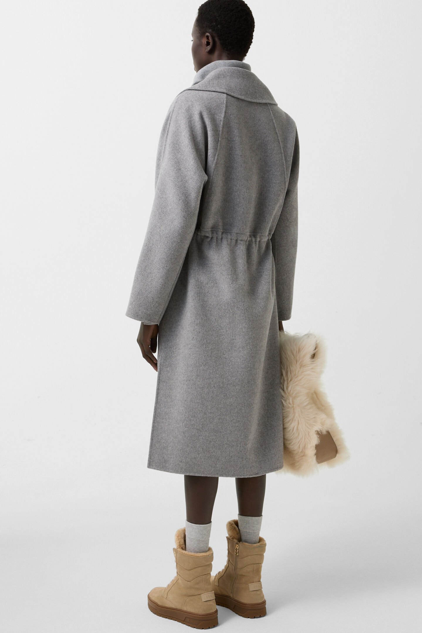 Imani wool coat Gray