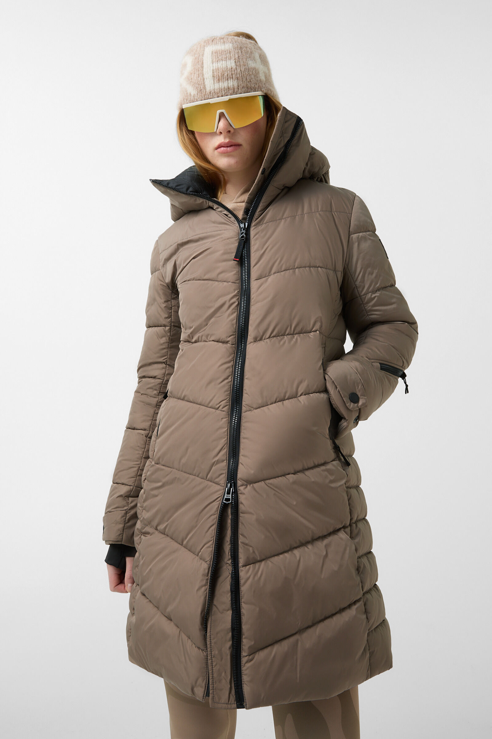 Aenny quilted coat Caramel