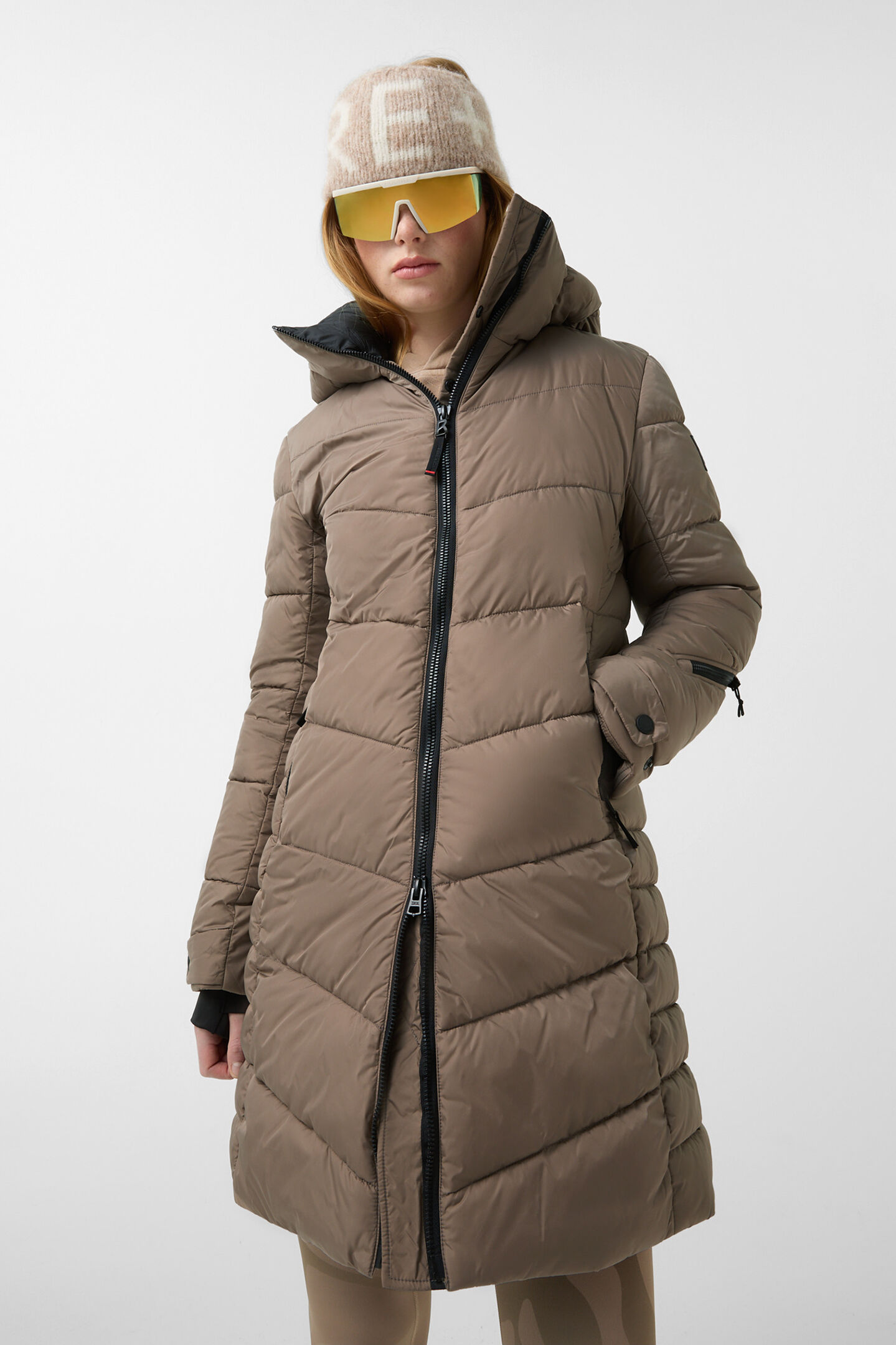Aenny quilted coat Caramel
