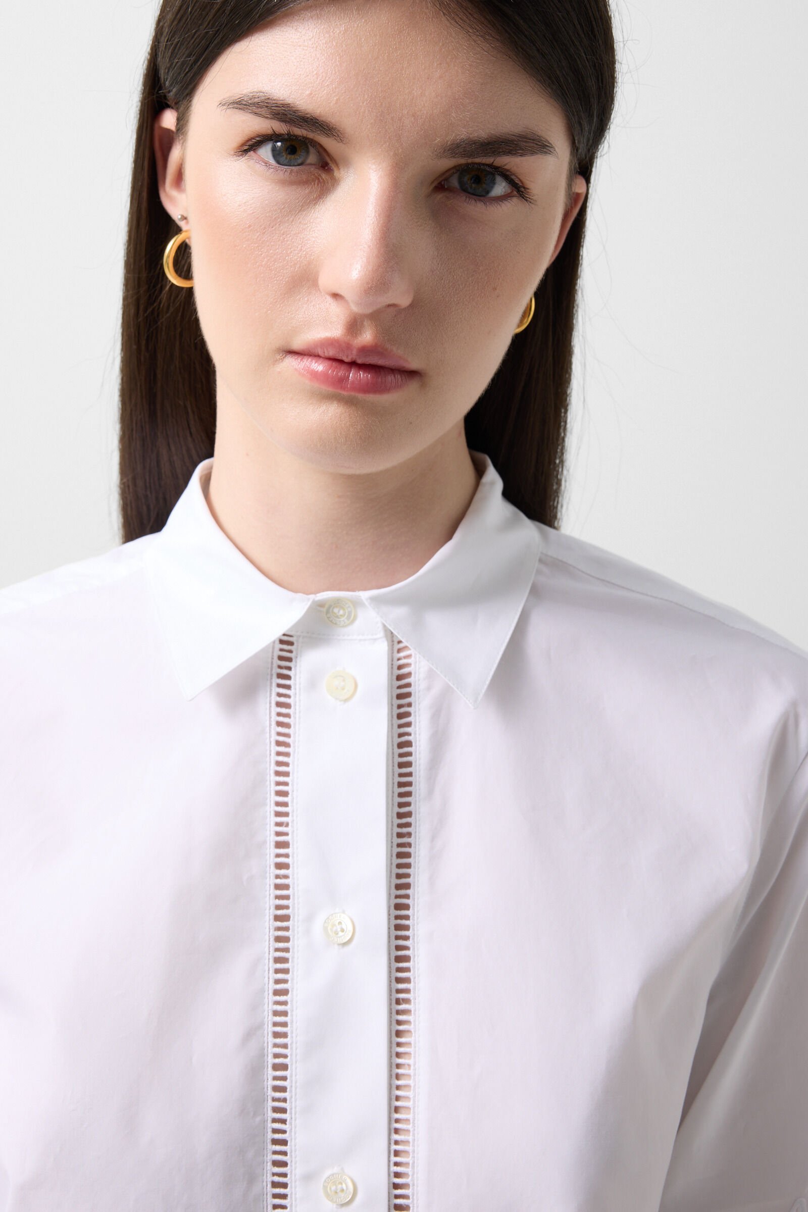 Summer shirt blouse White