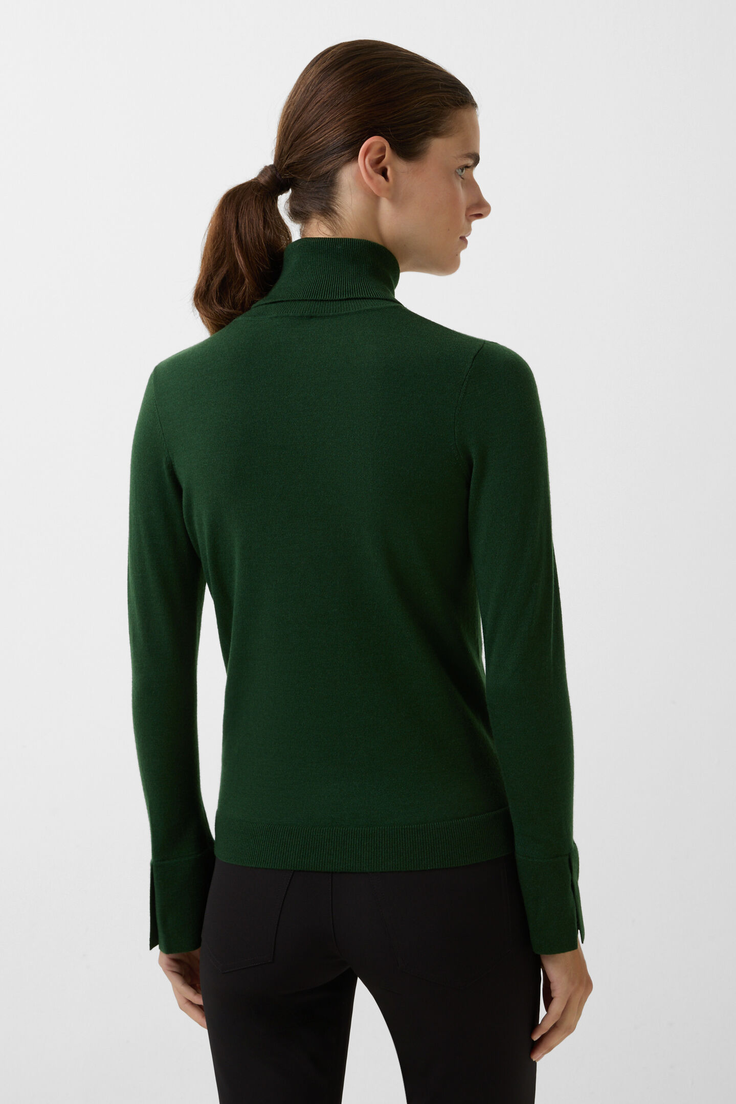 Vinny turtleneck jumper Dark green