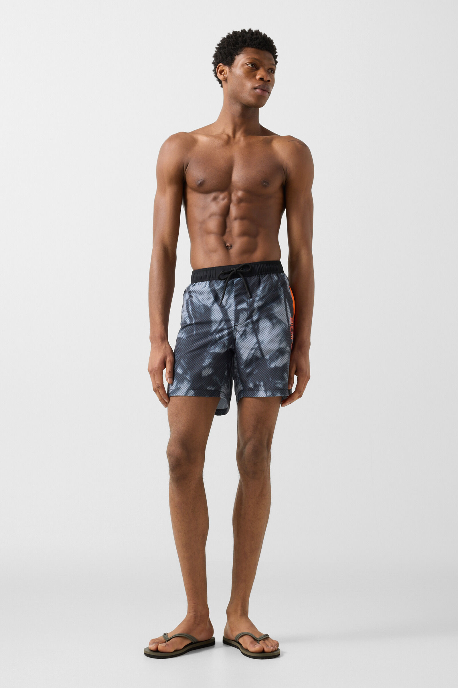 Sorin swim trunks Black/grey/orange