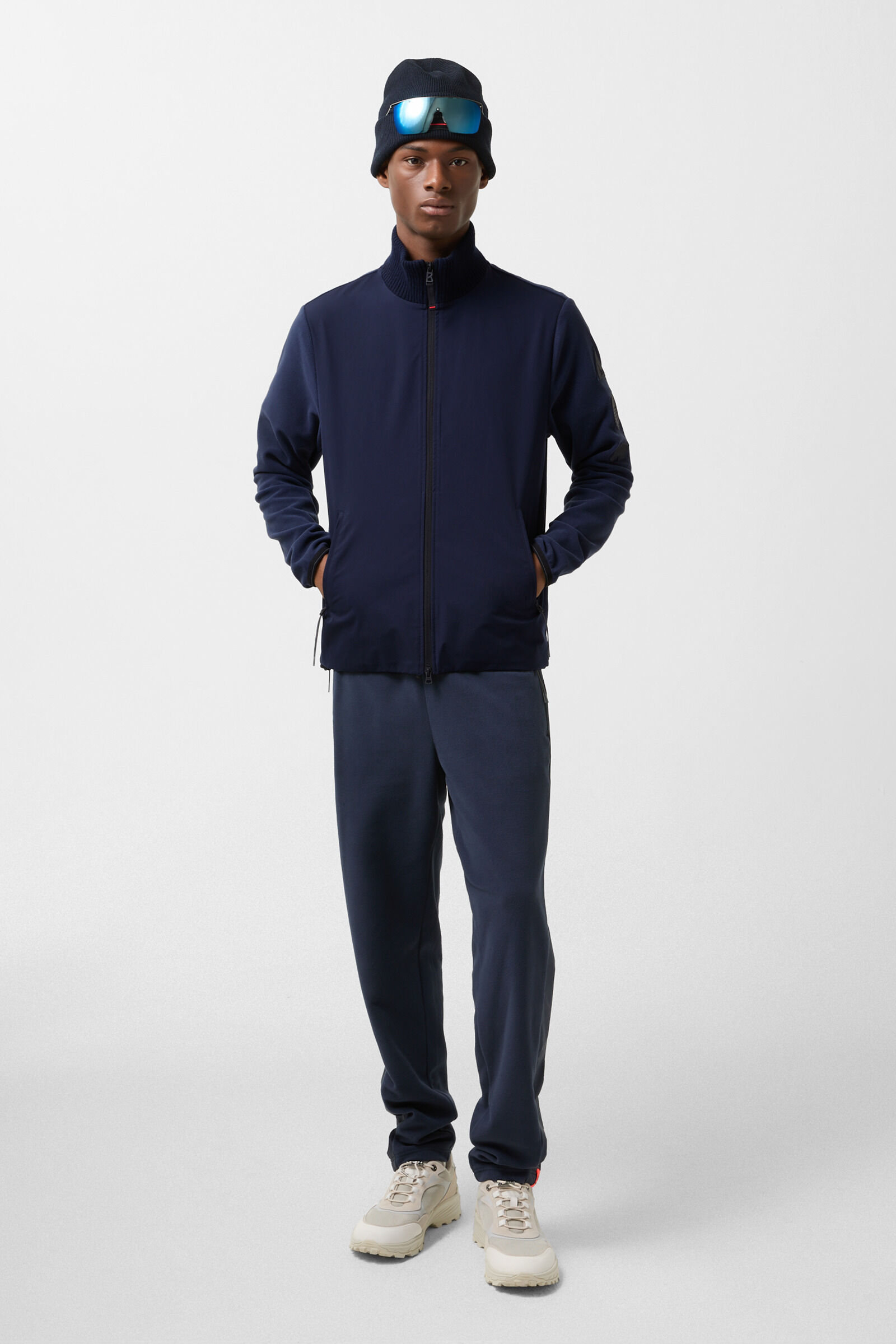 Gefion hybrid fleece jacket Dark blue