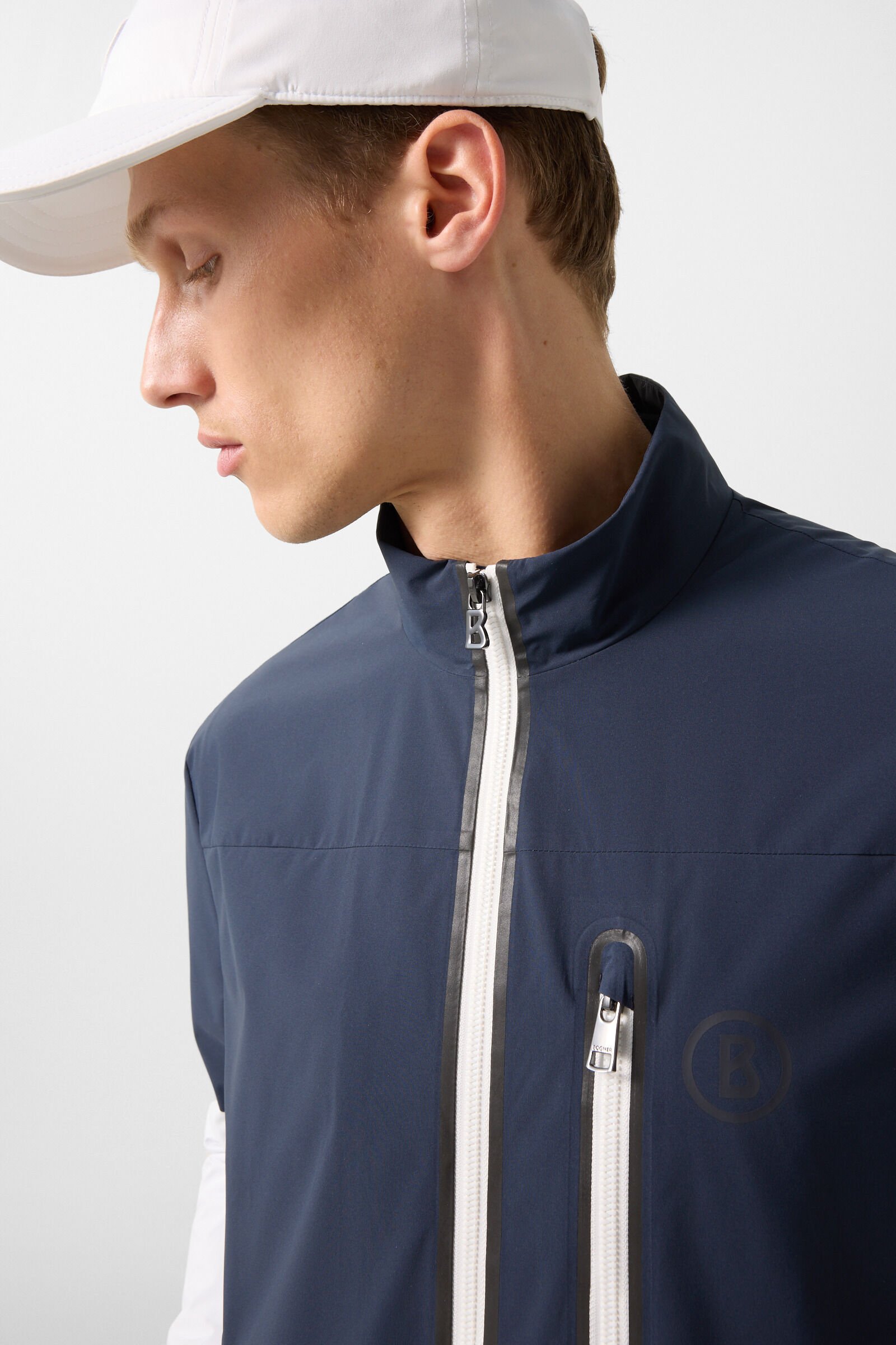 Funktionsjacke Bolek Navy-Blau/Wei&szlig;